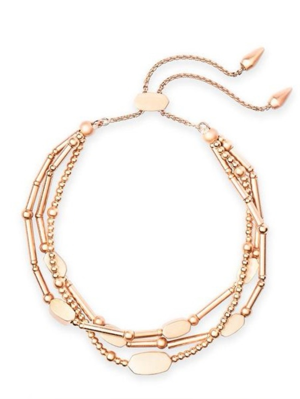 Kendra Scott Chantal Beaded Bracelet in Rose Gold NWT